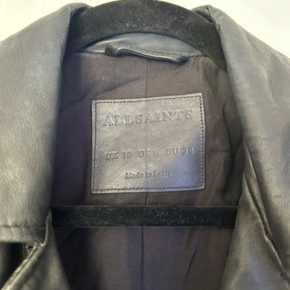 Balfern Biker All Saints jacket - Picture 4 of 5